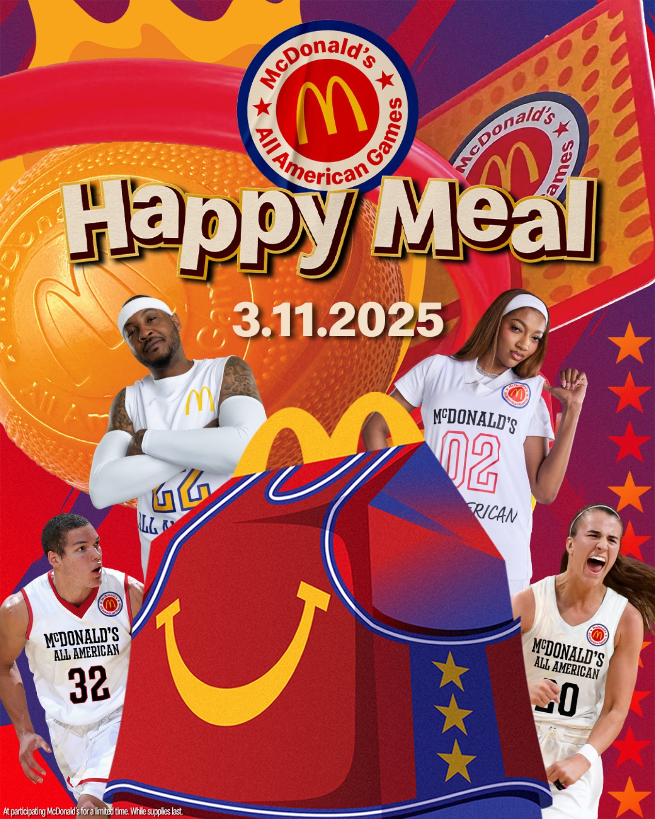  穿搭尺度大！WNBA球星安吉爾-里斯代言麥當(dāng)勞全美高中籃球賽