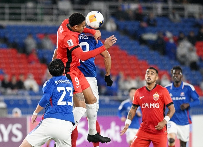  亞冠精英聯(lián)賽1/8決賽次回合，橫濱水手4比1上海海港
