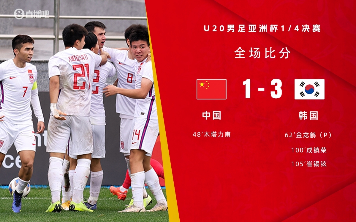  復(fù)仇！U22國足絕殺復(fù)仇韓國，2年前U20亞洲杯加時憾負無緣世青賽