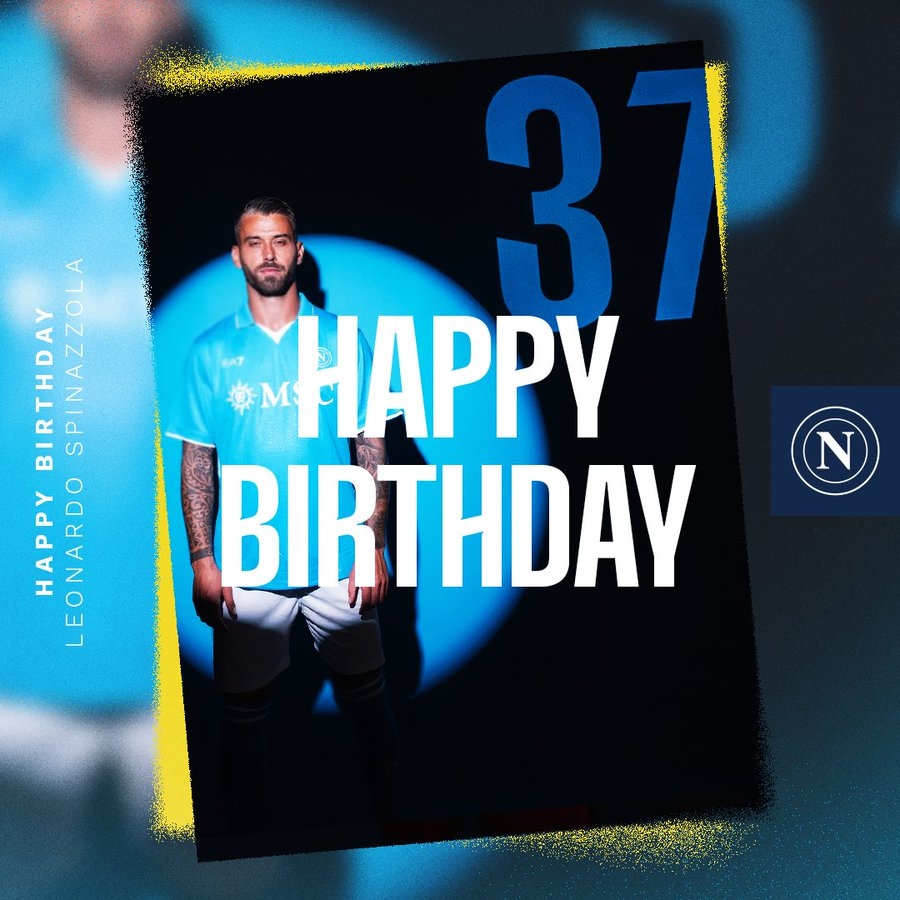 生日快樂！那不勒斯官方發(fā)文慶祝斯皮納佐拉32歲生日
