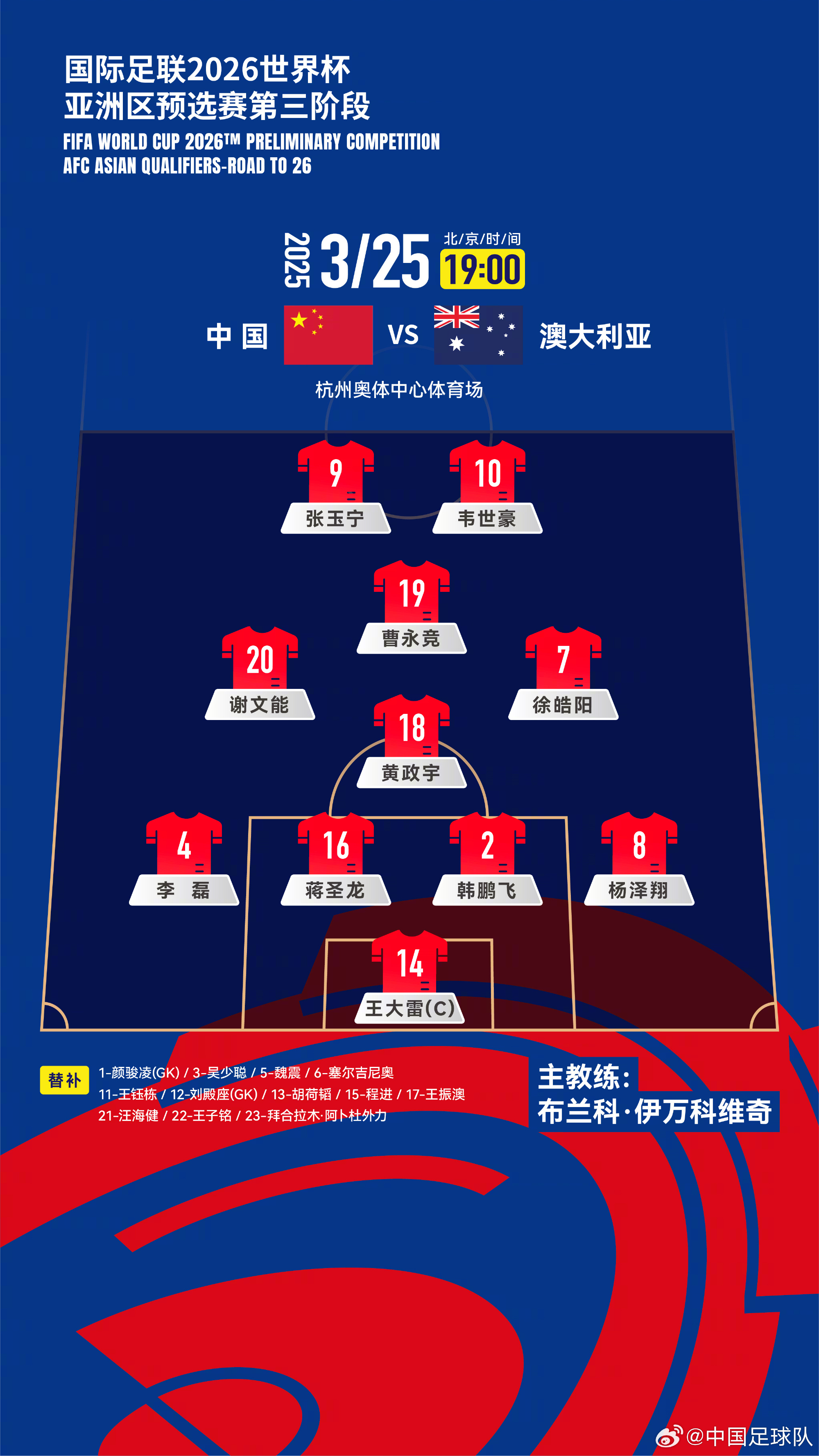  遭伊萬詬??！國足首發(fā)11人聯(lián)賽出場：僅4人鐵主力，楊澤翔0出場