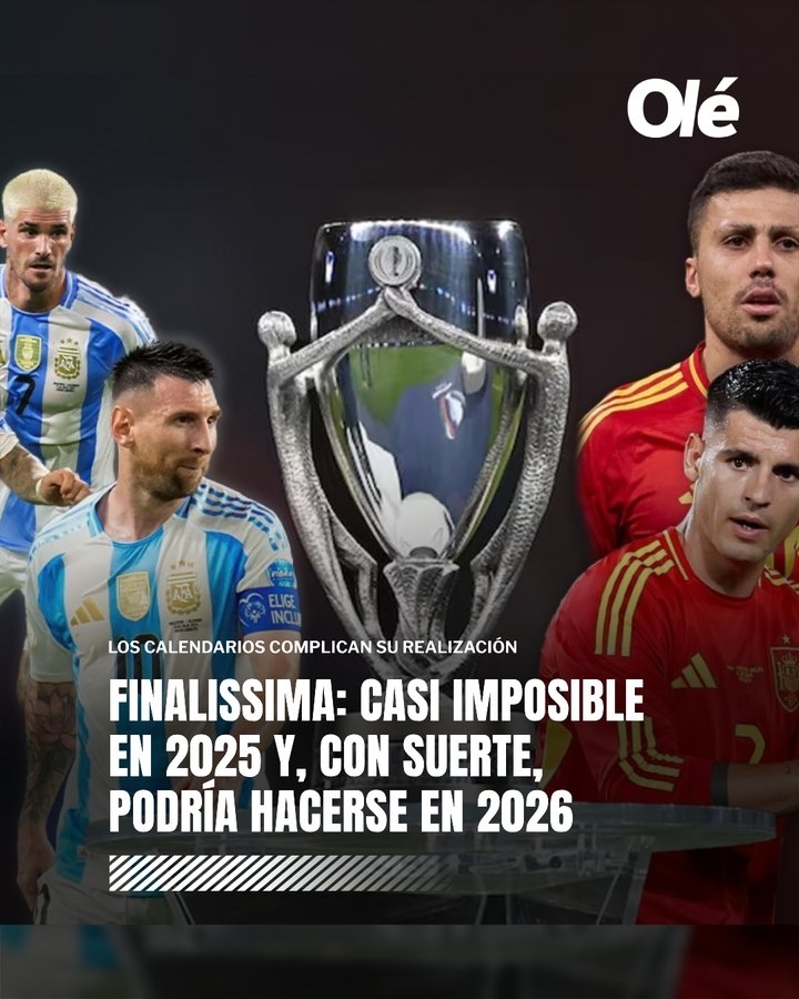  距世界杯3個月！奧萊報：西班牙vs阿根廷歐美杯最可能明年3月進行