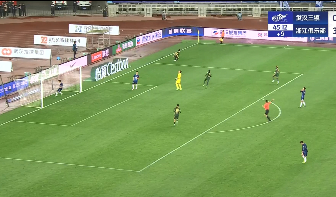  18歲王鈺棟中超處子球！三鎮(zhèn)后防白給，浙江半場4-0領先